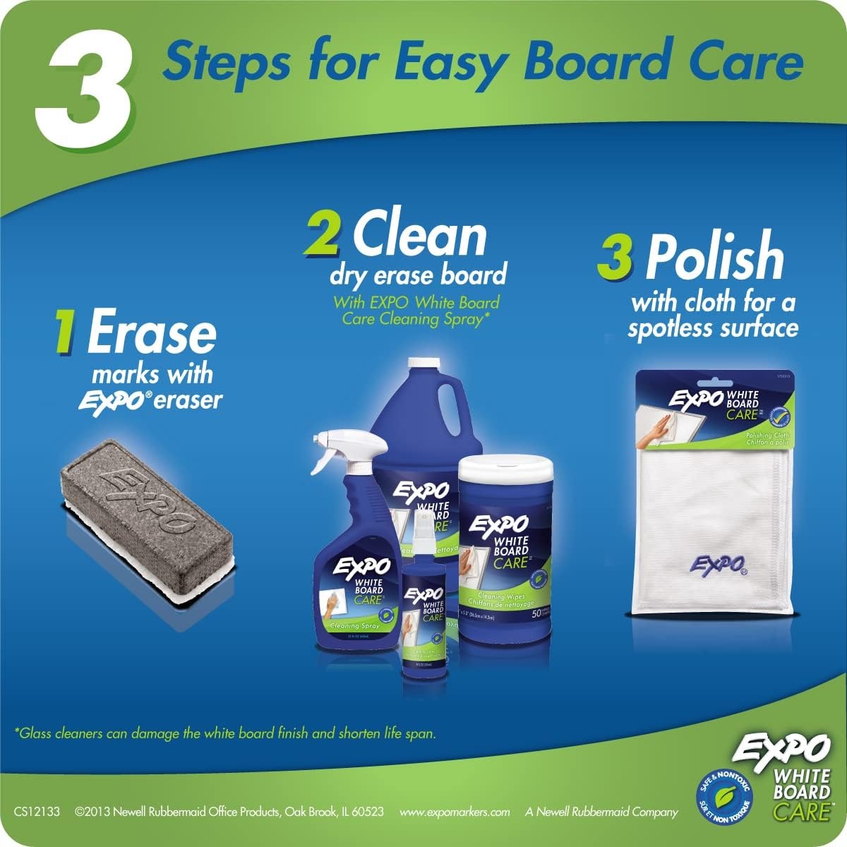 image:imageEXPO Dry Erase Whiteboard Cleaning Solution Refill 1 Gallon Essential Supplies for Office School Classroom Teachers130 Fl Oz Pack of 1