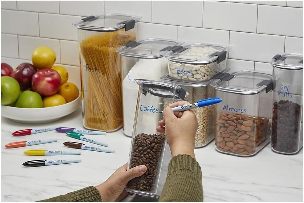 image:imageEXPO Wet Erase Markers SemiPermanent Blue Ultra Fine Tip 12 Count For Writing on Glass Whiteboards Mirrors Calendar Labeling Organizing