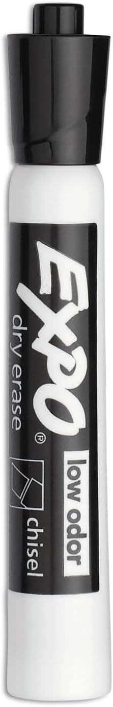 image:imageEXPO Dry Erase Markers Chisel Tip Black LowOdor Perfect for Whiteboards NonPorous Surfaces amp Home Offices Pack of 1 36 Count TotalChisel