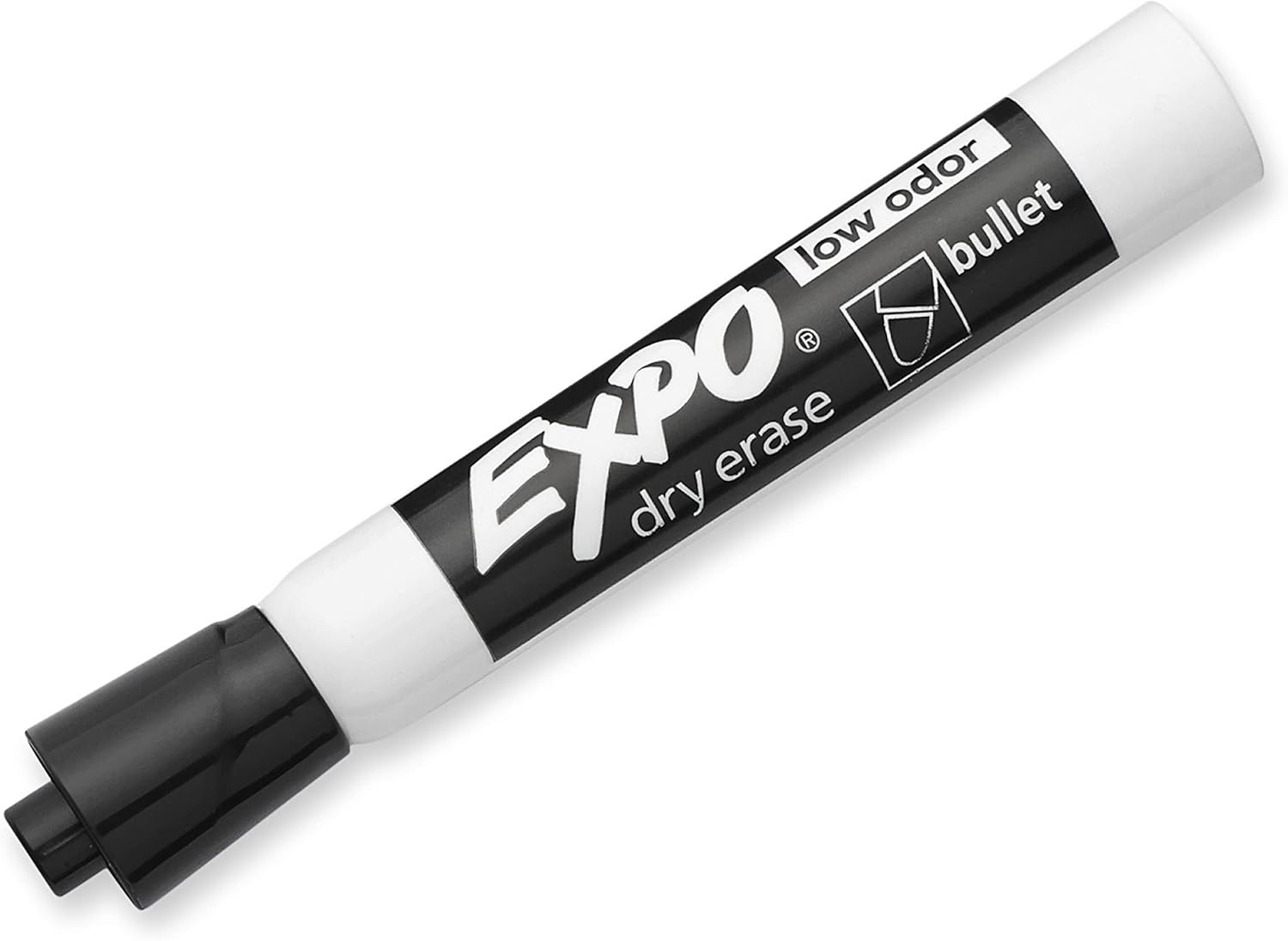 image:imageEXPO Dry Erase Markers Low Odor Ink Black Bullet Tip 12 Count Whiteboard Calendar Organization Essential Supplies for Office School Classroom Teachers12Count Pack of 12