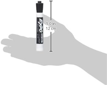 image:imageEXPO Dry Erase Markers Low Odor Ink Black Chisel Tip 12 Count Whiteboard Calendar Organization Essential Supplies for Office School Classroom Teachers1 Count Pack of 12