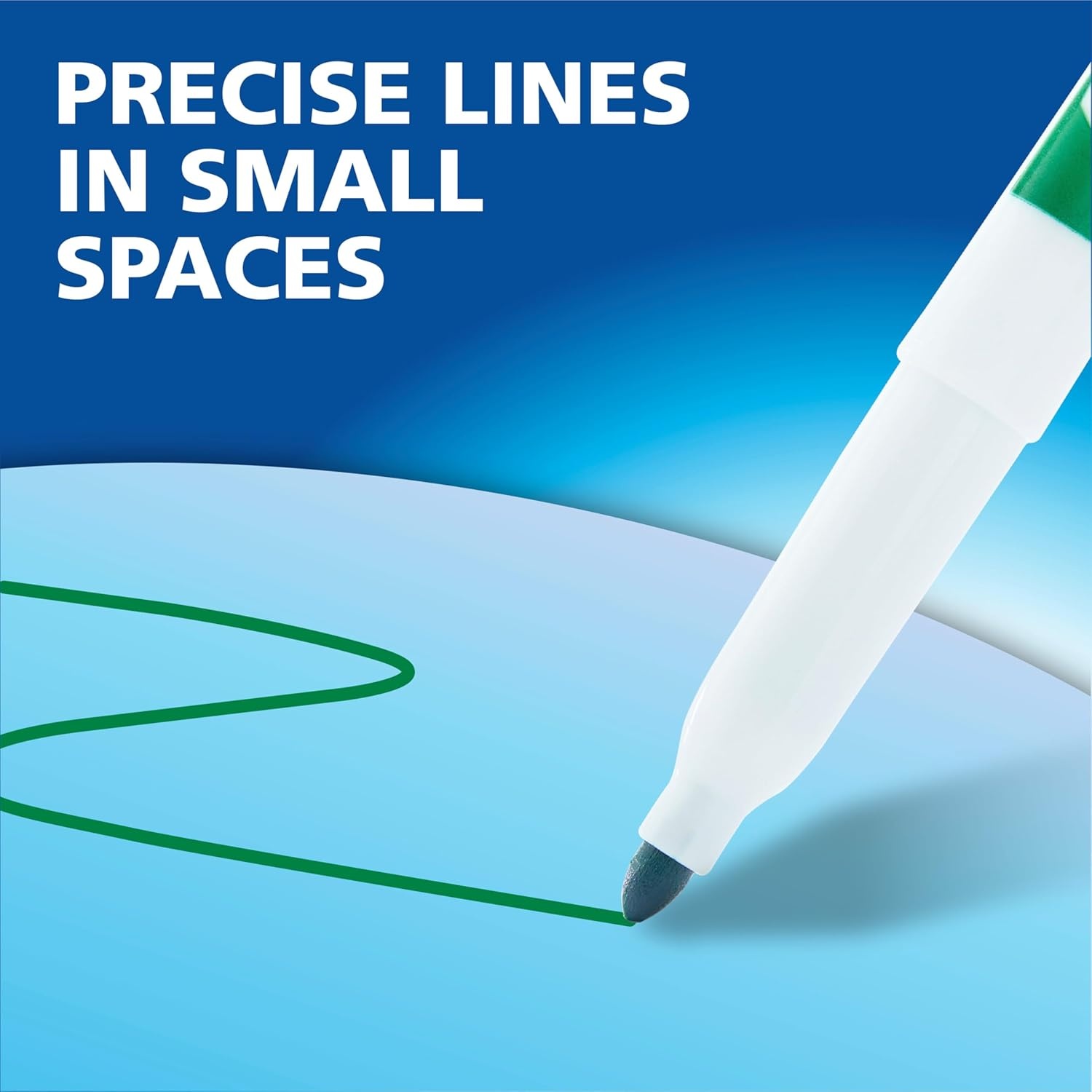image:imageEXPO Dry Erase Markers Low Odor Ink Black Fine Tip 12 Count Whiteboard Calendar Organization Essential Supplies for Office School Classroom Teachers