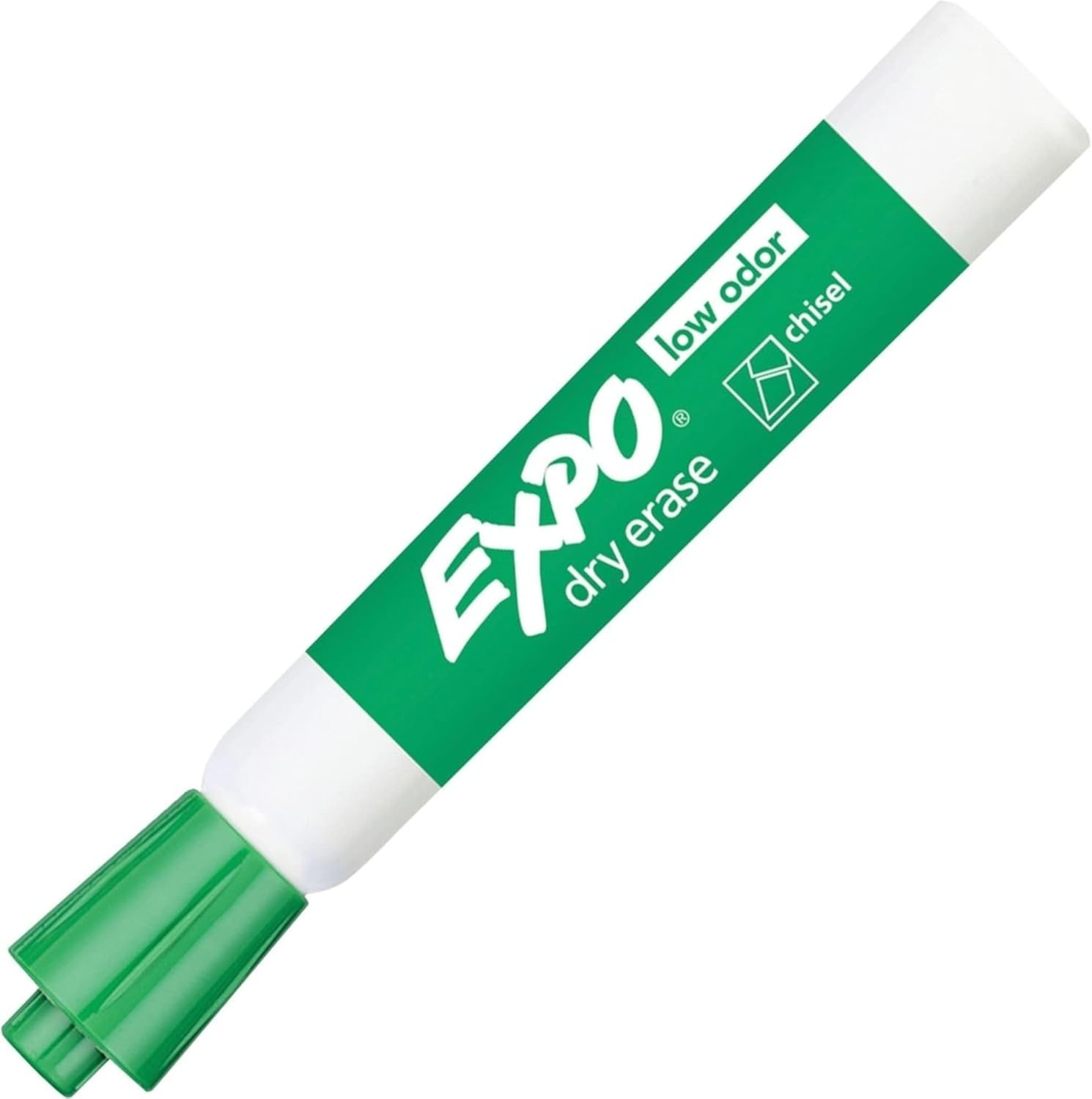image:imageEXPO Dry Erase Markers Low Odor Ink Green Chisel Tip 12 Count Whiteboard Calendar Organization Essential Supplies for Office School Classroom TeachersGreen