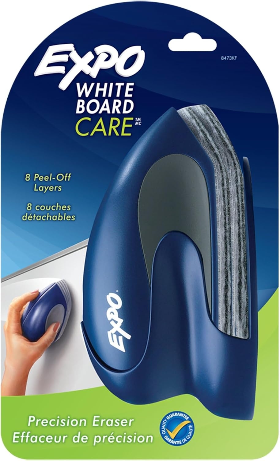 image:imageEXPO PrecisionPoint Whiteboard Eraser 8 PeelOff Layers Docking Station Included Calendar Organization Essential Supplies for Office School Classroom TeachersPrecision Point Pack of 6