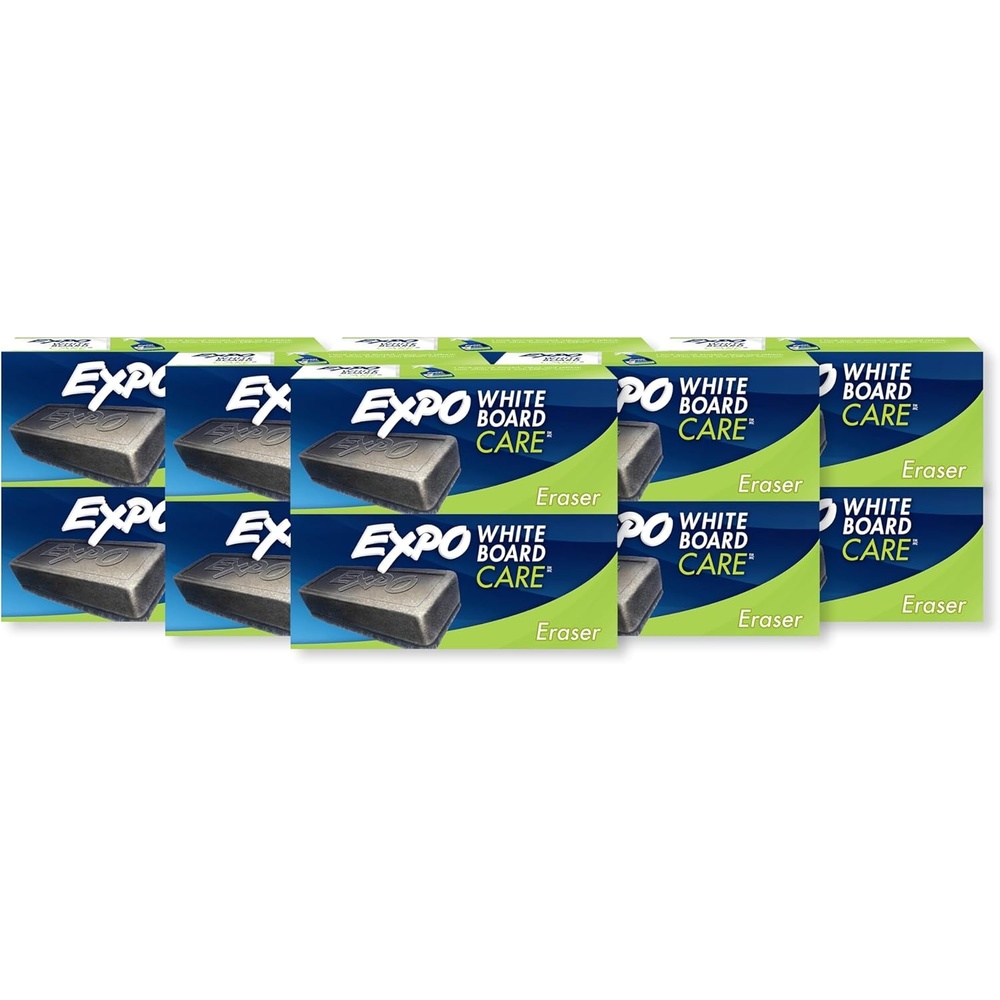 image:imageEXPO Soft Pile Dry Block Eraser 518 x 112 Inches Ideal for Whiteboards Pack of 12Pack of 12