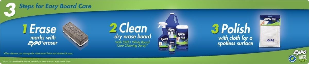 image:imageEXPO Whiteboard Care Dry Erase Wipes Unscented 50 Count Home Office Teacher Classroom Supplies50 Count Pack of 6